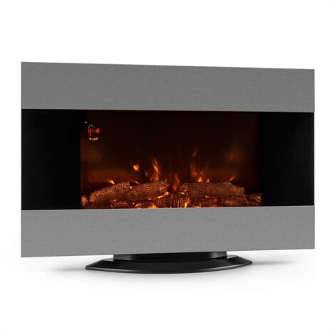 Klarstein Basel Cheminée électrique 2000W Ventilateur chaud LED Télécommande