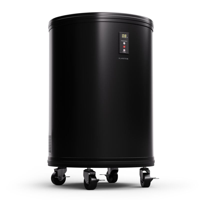 Klarstein Beersafe L mini fridge with LED display, quiet stainless steel fridge, indoor/outdoor drinks fridge, wine fridge for drinks, 30 L fridge