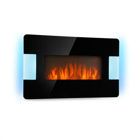 Klarstein Belfort Light & Fire Chimenea eléctrica 1000/2000W Negro - Negro