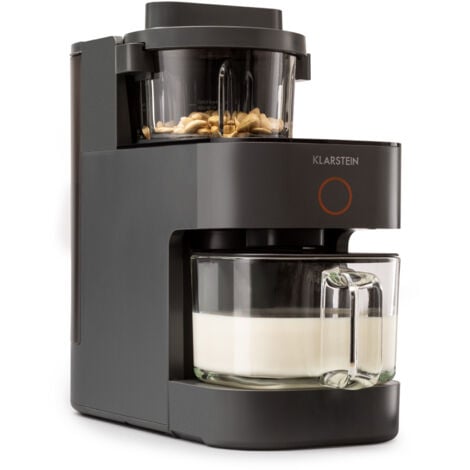 Klarstein blender, stand mixer with 300 and 1250 watt heating power, high-performance blender for plant milk preparation, smoothie blender with 360° heating technology, 30,000 rpm, touchscreen, black