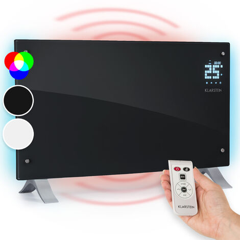 Klarstein Bornholm Curved Ambient Radiateur à convection chauffage 1000W / 2000W