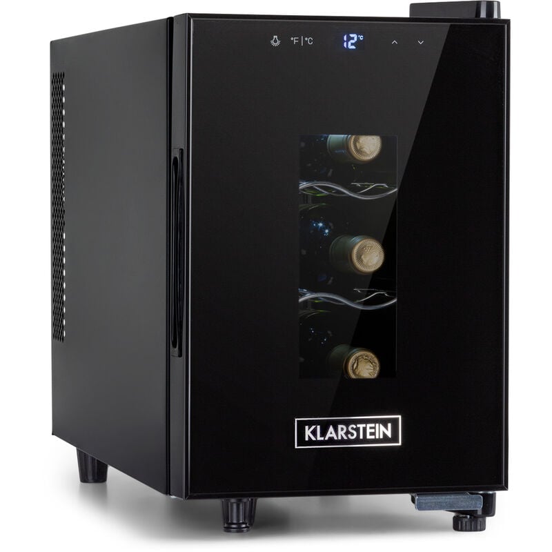 Klarstein - Cave a Vin, Réfrigérateur à Vin sur Pieds avec Porte en Verre, Cave à Vin de Vieillissement, Prosecco, Bière, Ecran Tactile,