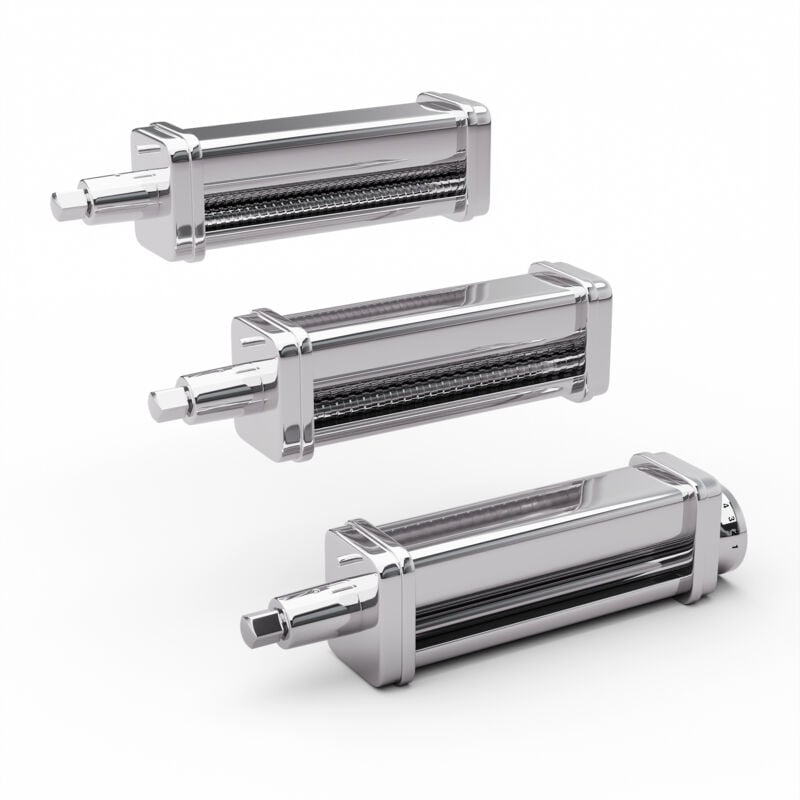 Klarstein - Chiara robot hachoir – accessoire à pâtes 3 en 1, acier inoxydable, 8 épaisseurs réglables, compatible lave-vaisselle, compatible avec le