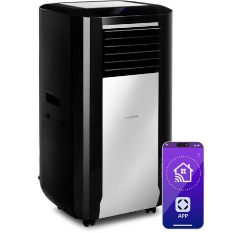 Klarstein – Climatiseur mobile silencieux 15000 BTU – 5 en 1 : refroidisseur, purificateur, déshumidificateur – Mode nuit, contrôle via application – Pour pièces jusqu'à 72 m²