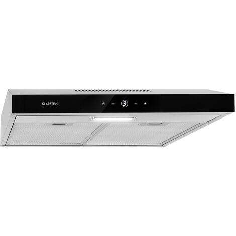Klarstein Contempo Neo Cappa Sottopensile 60cm 175m³/h Acciaio Inox Acrilico