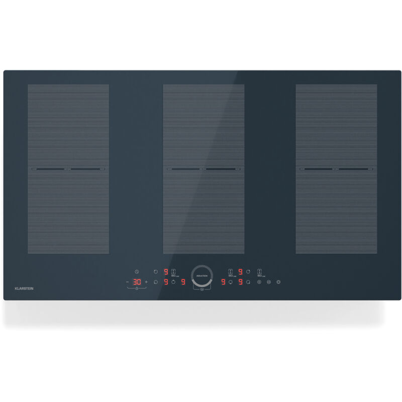 Delicatessa 90 Full Flex Plaque à Induction Encastrable - 6 Zones, 10500 w, Flexizone, Thermoboost, Verrouillage Parental, Minuterie, Vitrocéramique,