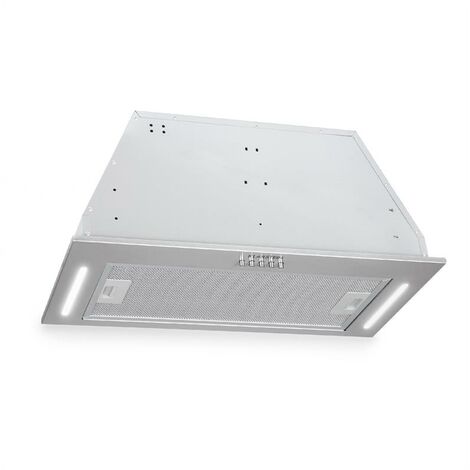 Klarstein Down Under Cappa Aspirante Incasso 60cm Scarico: 590 m³/h LED Inox