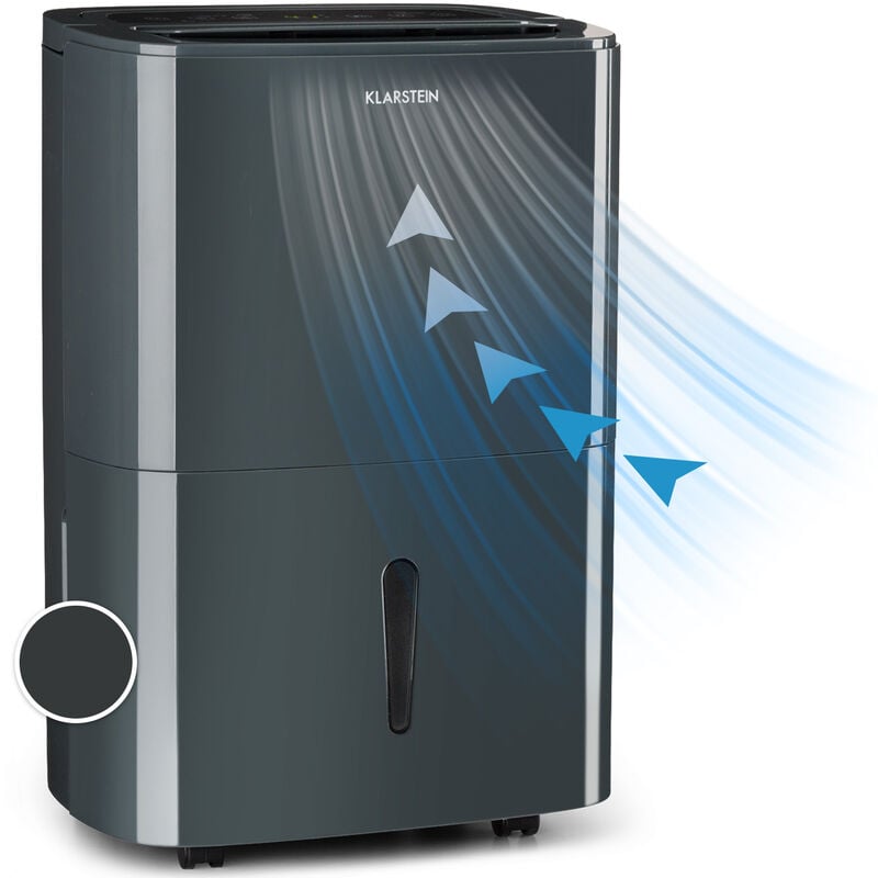 Klarstein - DryFy20 Déshumidificateur 420 w 20 l/j 230 m³/h 40-50 m² DrySelect 45 dB antharcite