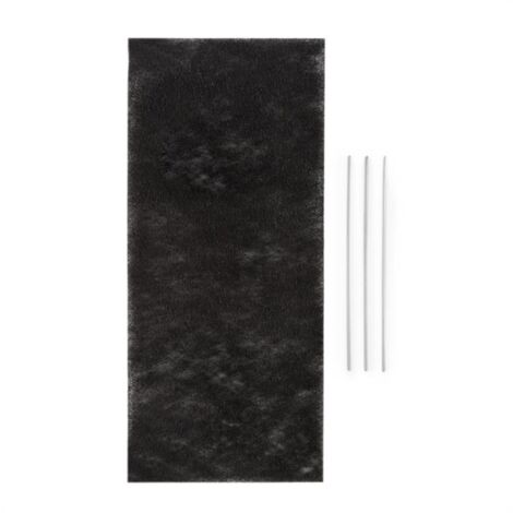 Klarstein – Filtre à charbon actif pour hotte Royal Flush 60 – Dimensions 37,5 x 16,7 cm – Set avec bâtonnets de maintien inclus