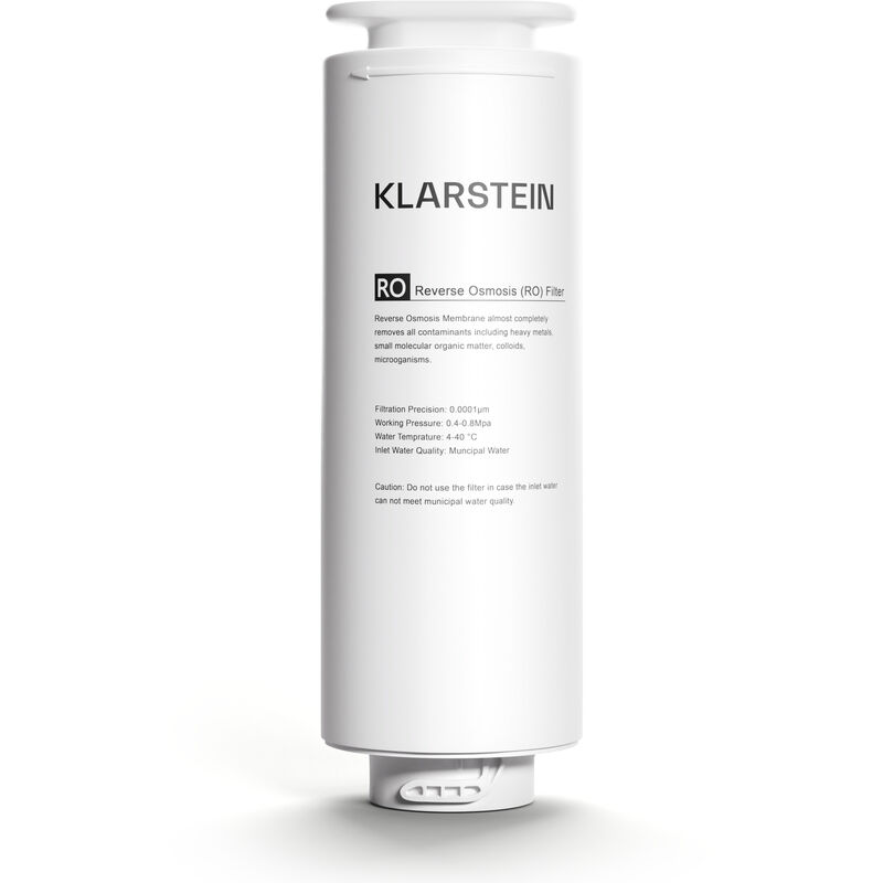 Klarstein - Filtre à Eau pct de Remplacement 24 Mois Système de Filtration pour Osmoseur Eau Potable Compatible PureLine 600 gpd Elimine les