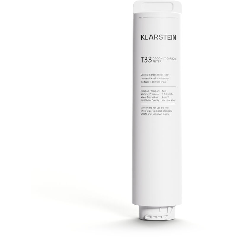 Klarstein - Filtre à Eau pct de Remplacement Système de Filtration pour Osmoseur Eau Potable Compatible PureLine 400/600 gpd Elimine les Contaminants