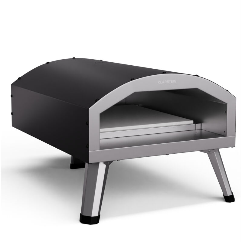 Klarstein - Four à pizza 12 pouces pour l'intérieur & l'extérieur, double élément chauffant voûte & sole, puissance 2200 w, atteint 500 °c - avec