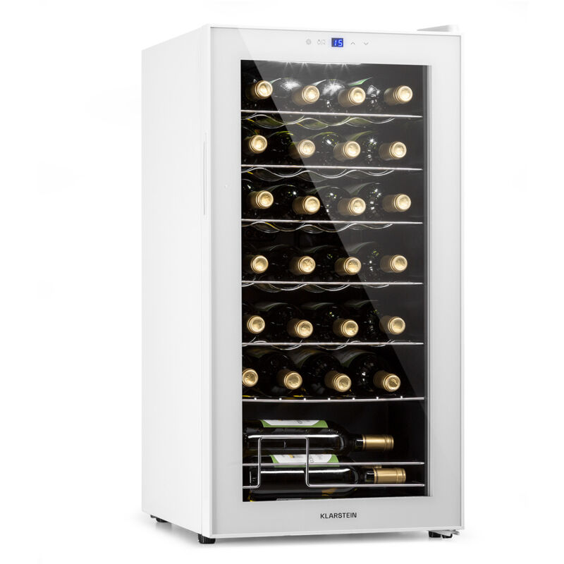 Klarstein - Free-standing Wine Cooler Drinks Fridge, 74l Single Zone Wine Fridges, Wine Prosecco & Beer Bottles, Wine Fridge With Glass Door,