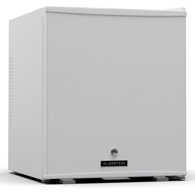 Klarstein - fridge, mini fridge with glass door, 44L mini fridge for drinks & snacks, fridge small & quiet, adjustable shelves, lock, changeable door