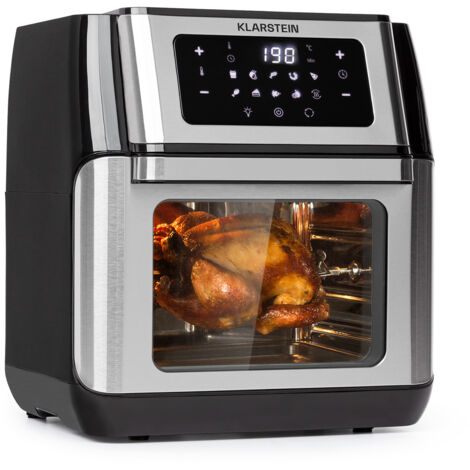 Klarstein – Friteuse sans huile 10L 1500W – 9 programmes de cuisson – Écran tactile – Système de chauffage 3D pour cuisson uniforme