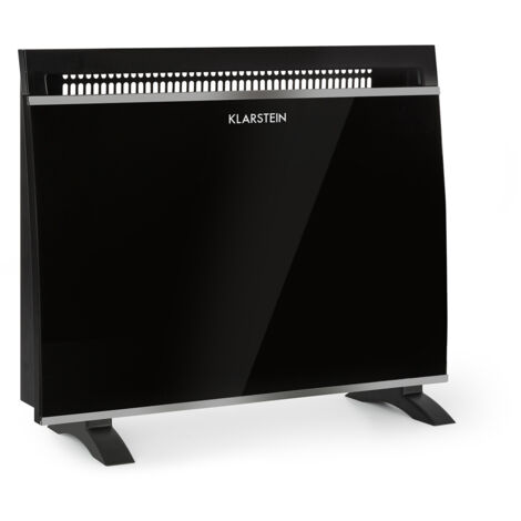 Klarstein Gotland Radiateur convecteur en verre 600W 900W 1500W - noir