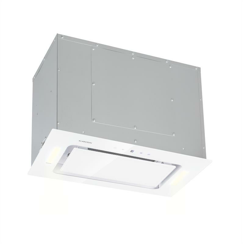 Klarstein - Hektor Hotte encastrable 52cm Extraction 530 m³/h LED - blanche