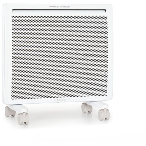 Klarstein Hot Spot Slimcurve Double Wave 2-in-1 Heizgerät 1000W Wochentimer weiß