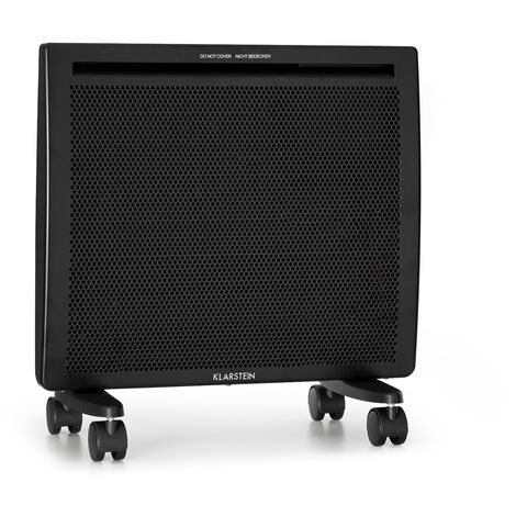 Klarstein Hot Spot Slimcurve Double Wave Stufa 1000W Timer Settimanale nero