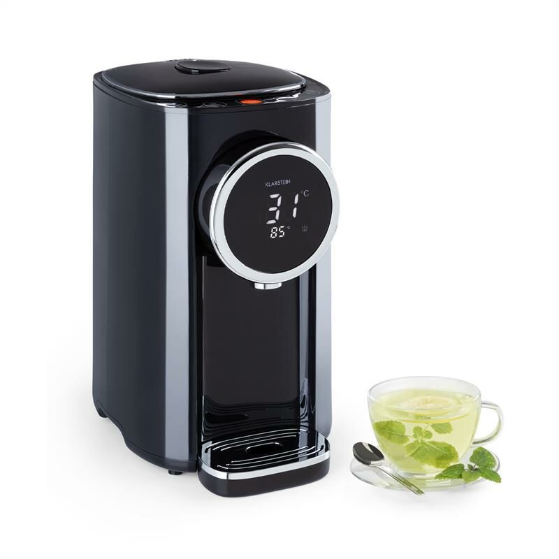 Klarstein Hot Spring Plus Distributeur d'eau chaude 5 litres 45 à 95°C inox Distributeur de boisson Noir