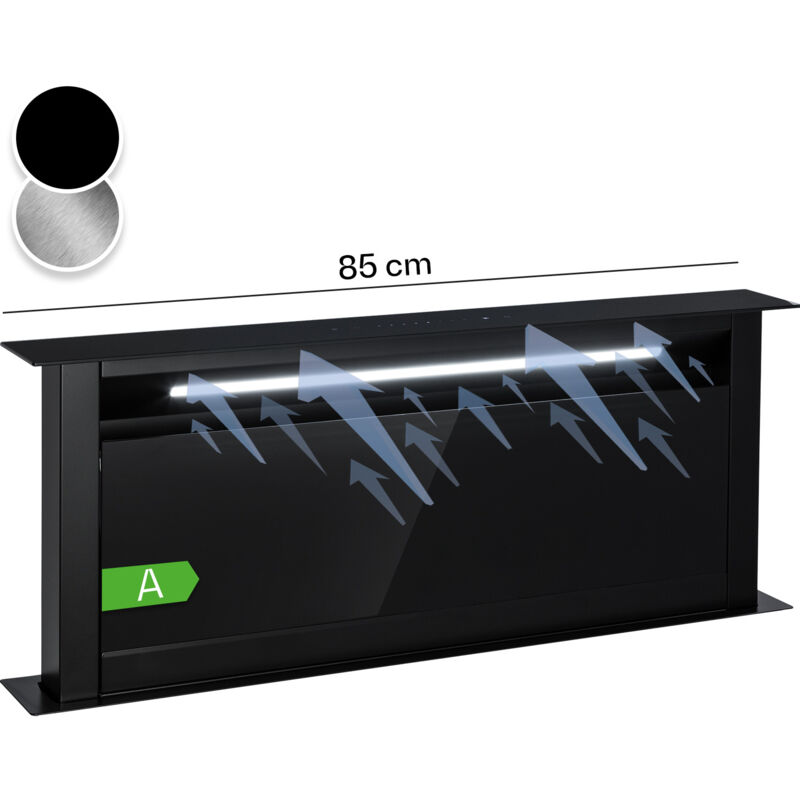 Klarstein - Hotte Aspirante 90cm, Hottes de Cuisine 2 en