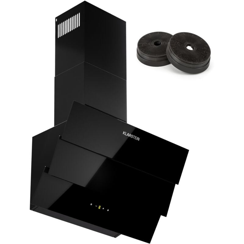 Klarstein - Hotte aspirante hotte aspirante avec filtre compatible lave-vaisselle en aluminium hotte aspirante silencieuse pour évacuation d'air