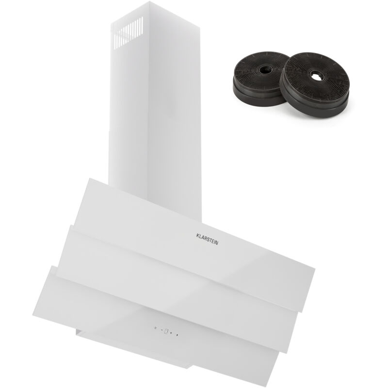 Klarstein - Hotte aspirante hotte aspirante avec filtre compatible lave-vaisselle en aluminium hotte aspirante silencieuse pour évacuation d'air