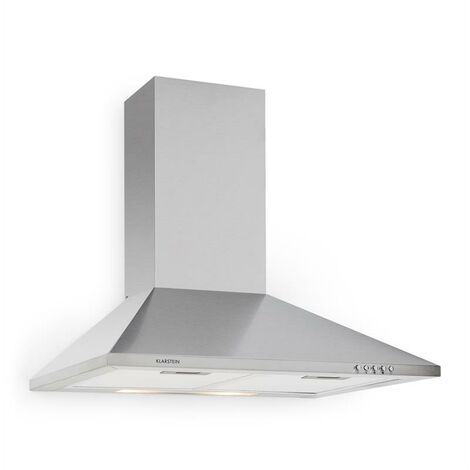 Klarstein – Hotte décorative 60cm 340m³/h – 3 vitesses d'extraction – Cheminée télescopique 400-800mm – Filtres à graisse en aluminium