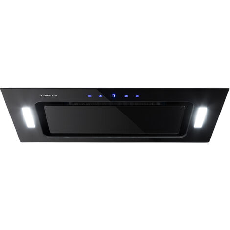 Klarstein – Hotte murale aspirante 530 m³/h – Filtre aluminium – Minuterie 9 min – Éclairage LED – Niveau sonore 68 dB – Pour cuisine moderne