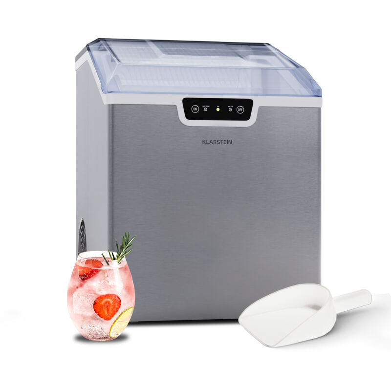 Klarstein Icefestival Macchina Del Ghiaccio, 12kg 24 Ore, Cubetti C...