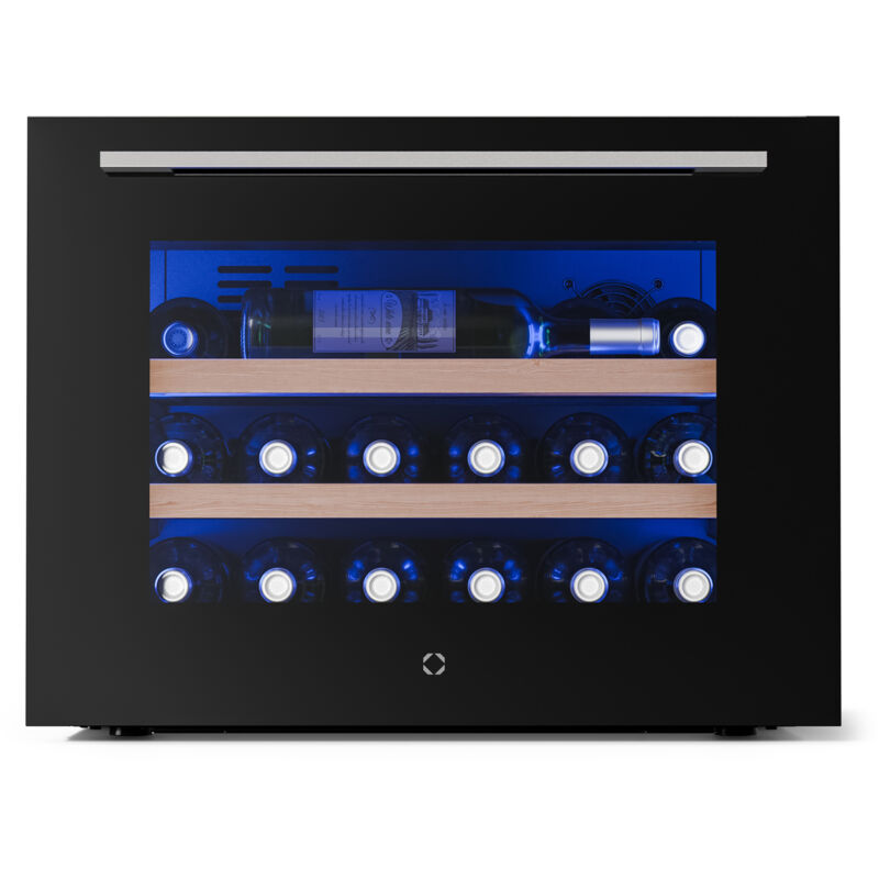 Illuminosa Cave &agrave; Vin Encastrable 19 Bouteilles 1 Zone 5-20&deg;C LED Porte UV Contr&ocirc;le Tactile