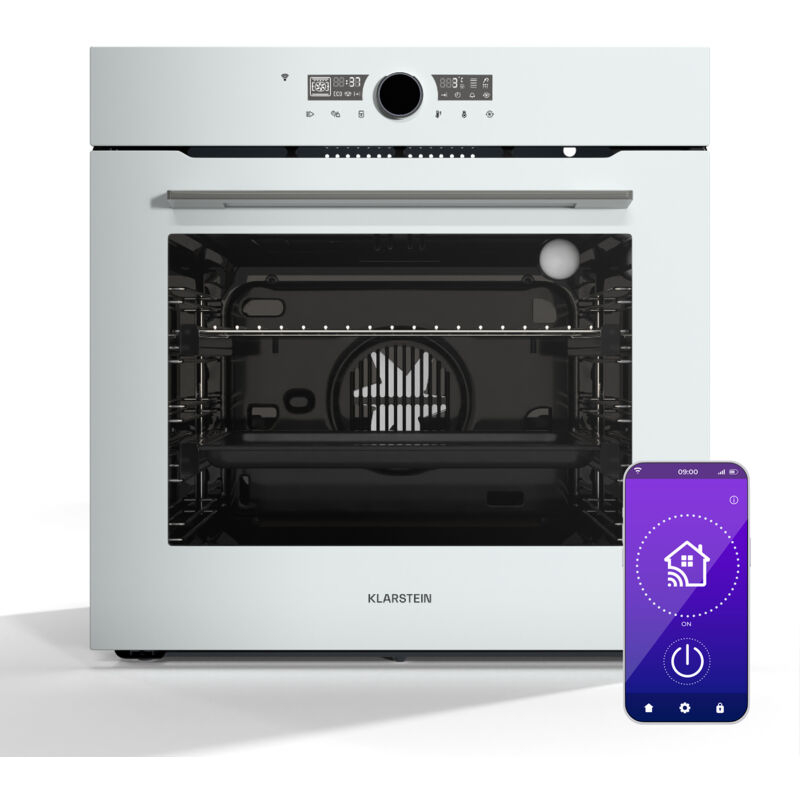 Klarstein Illuminosa Smart Einbaubackofen - 73 L, 11 Funktionen, Wlan-steuerung, Energieeffizienz A+, Dreifach Verglaste Tür, Einbau-backofen Ohne