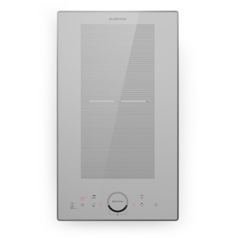Klarstein - induction hob 2 plates, Built-in induction hob with 2 hobs, 3500 watt induction hob, Induction hob with touch control panel & timer,