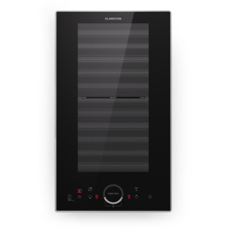 Klarstein induction hob 2 plates, Built-in induction hob with 2 hobs, 3500 watt induction hob, Induction hob with touch control panel & timer, Efficient electric induction hob