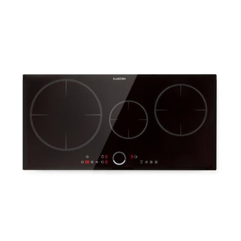 Klarstein Induction Hob, 5800W Electric Hob Induction Cooker, 3 Ring Electric Pan Hob, Built-In Table Top Cookers w/ 3 Hobs, Touch Control, Induction Heater Cooktops, Electric Hot Plates for Cooking