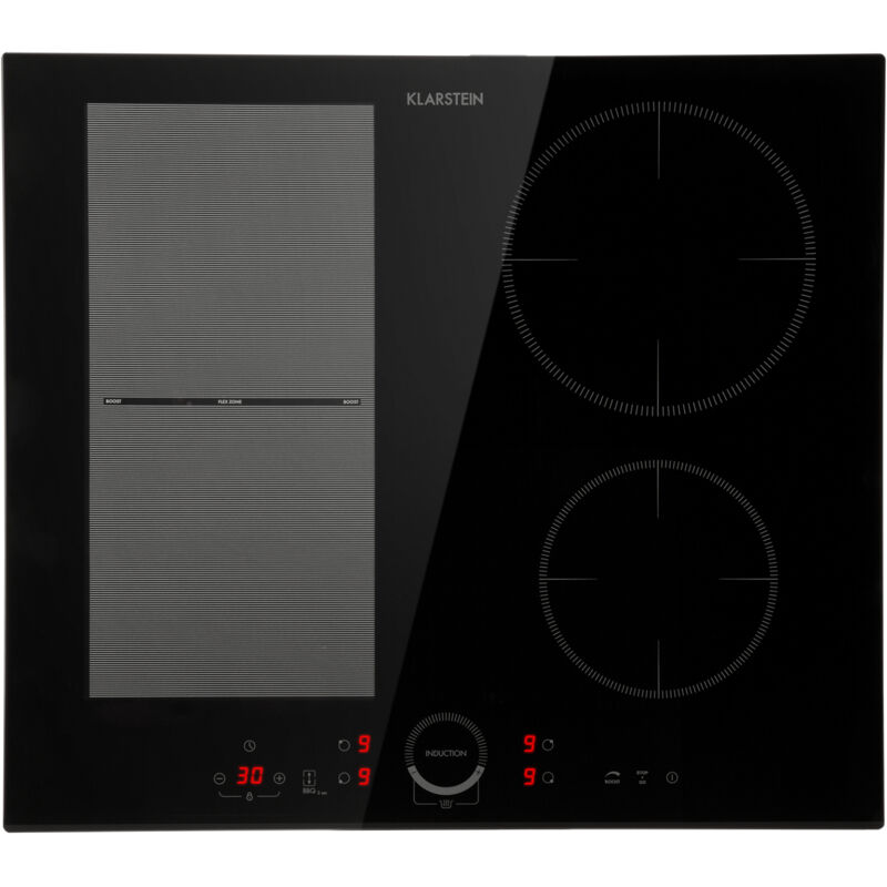 Klarstein - Induction Hob, 7000w Electric Hob Induction Cooker, 4 Ring Electric Pan Hob, Built-in Table Top Cookers W/ 4 Hobs, Touch Control,