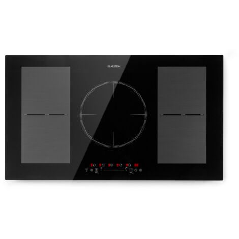 Klarstein Induction Hob, 9300W Electric Hob Induction Cooker, 5 Ring Electric Pan Hob, Built-In Table Top Cookers w/ 5 Hobs, Touch Control, Induction Heater Cooktops, Electric Hot Plates for Cooking