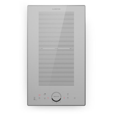 Klarstein Induktionskochfeld 2 Platten, Einbau-Induktionskochfeld mit 2 Kochfelder, 3500 Watt Induktionskochfeld, Induktion Kochfeld mit Touch-Bedienfeld & Timer, Effizienter Elektro Induktions-Herd