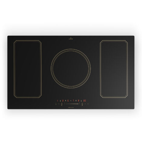Klarstein Induktionskochfeld, Glaskeramik Kochfeld, Induktionskochfeld mit 5 Platten, Einbau-Induktionskochfeld mit Touch-Display, Digitalanzeige und Timer-Funktion, Schnelles Aufheizen, 7200 W, 240V