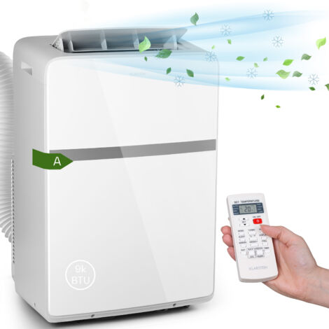 Klarstein Ion Breeze Climatiseur mobile 9000 BTU 410 m³/h 16-32 °C classe A - bl