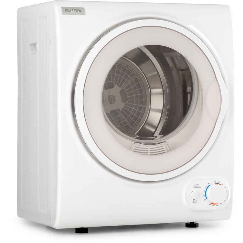 Klarstein - Jet Set 2500 Sèche-linge compact 850 w , séchage par évacuation , classe c , pour 2,5 kg de linge - Blanc