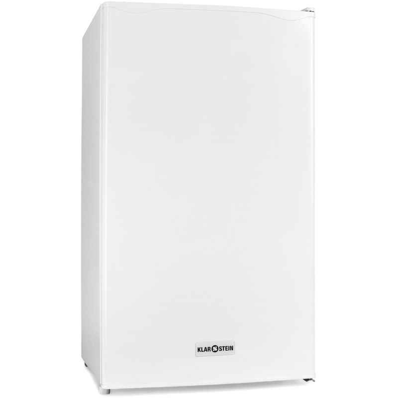 Klarstein 90l1-wh - Kühlschrank, Standkühlschrank, 90 L, 2 X Regaleinschub, Schublade, Separates Eisfach, 3 Depots In Der Tür, Leise, Türanschlag