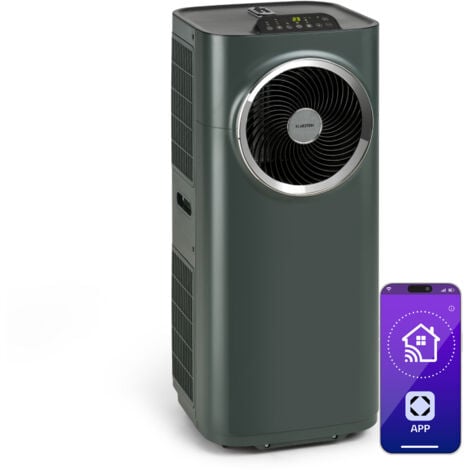 Klarstein Klarstein Climatiseur Mobile Silencieux, Smart Climatisation Portable 5 en 1, Mini Clim, Purificateur et Elimination Odeurs, Déshumidificateur d'Air, Mode Nuit, Faible Conso, 12K BTU, Climat