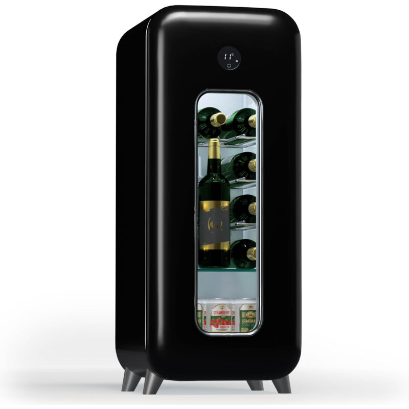 Klarstein Freistehender Weinkühlschrank 1 Zone, Getränkekühlschrank Klein, Kleiner Weinschrank, Wein-kühlschrank Klein Mit Glastür,