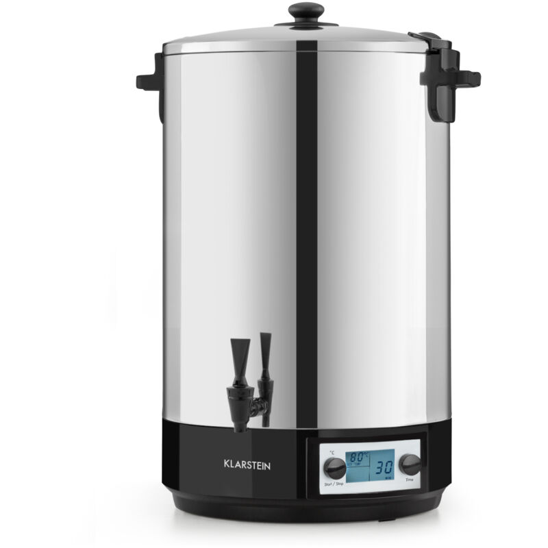 Klarstein Konfistar 50 Digital Einkochautomat Einkochtopf Einkocher Heißgetränkespender, 50 Liter, 2500 Watt, 30-100 °c, Timer, Warmhalte-funktion,