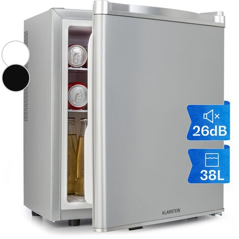 KLARSTEIN Silent Cool Mini-Kühlschrank (G, 47,5 cm hoch, Schwarz)