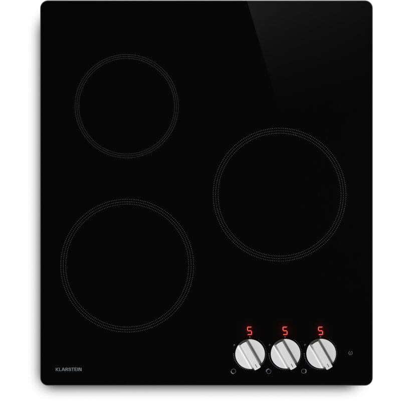 Kochheld Plaque &agrave; Induction 3 Feux 5700W Indicateur Chaleur R&eacute;siduelle 45cm Plaque Induction Noir