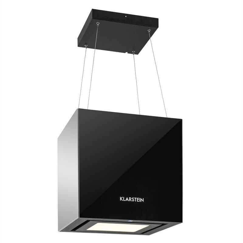 

Kronleuchter Campana extractora Campana de techo LED Vidrio espejada negra