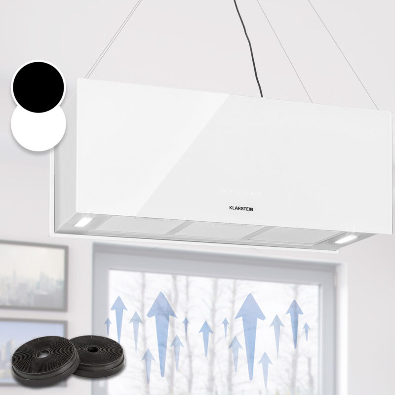

Kronleuchter XL extractor para isla 90cm circulación de aire 590m2/h iluminación LED táctil blanco