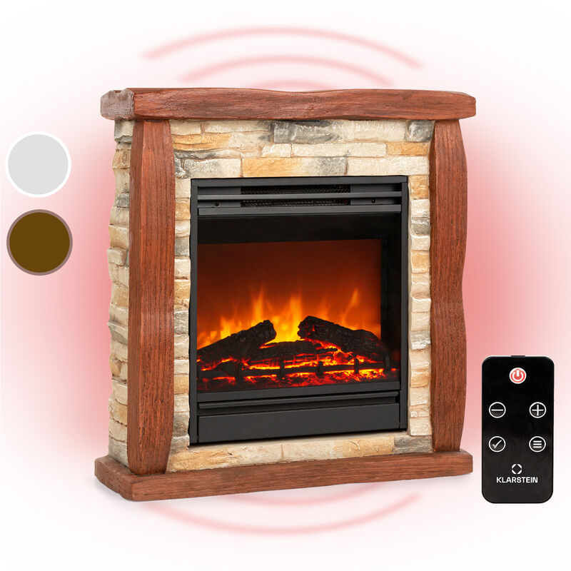 

Chimenea eléctrica Lienz 1800W Stone Decor Polystone Mando a distancia